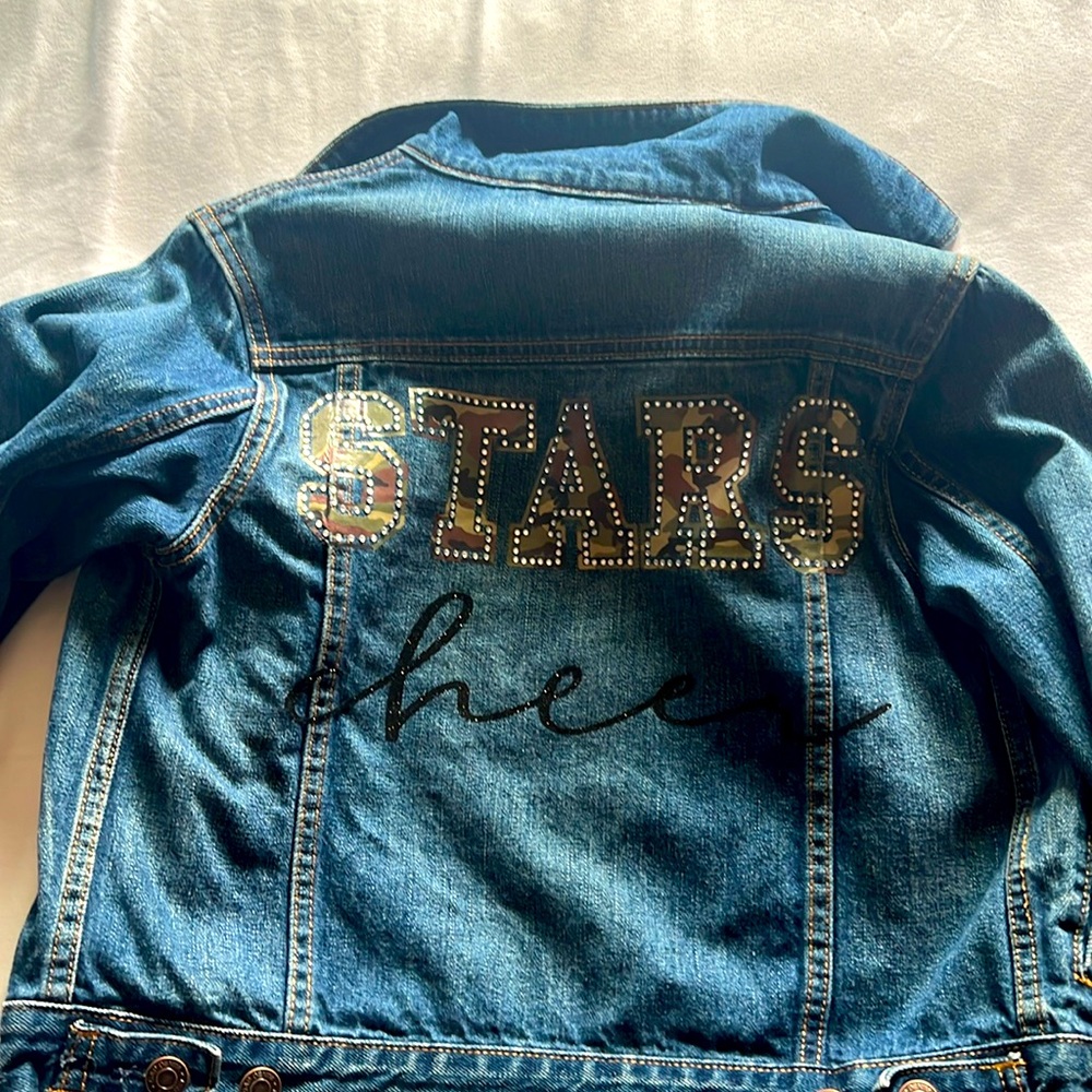 Girls gap denim jacket and shirt